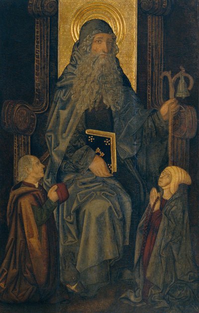 Saint Anthony the Abbot and Donors by Martín Bernat
